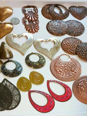 26 Pcs Mixed Metal Pendant Earring Making Supplies Findings for DIY Jewelry